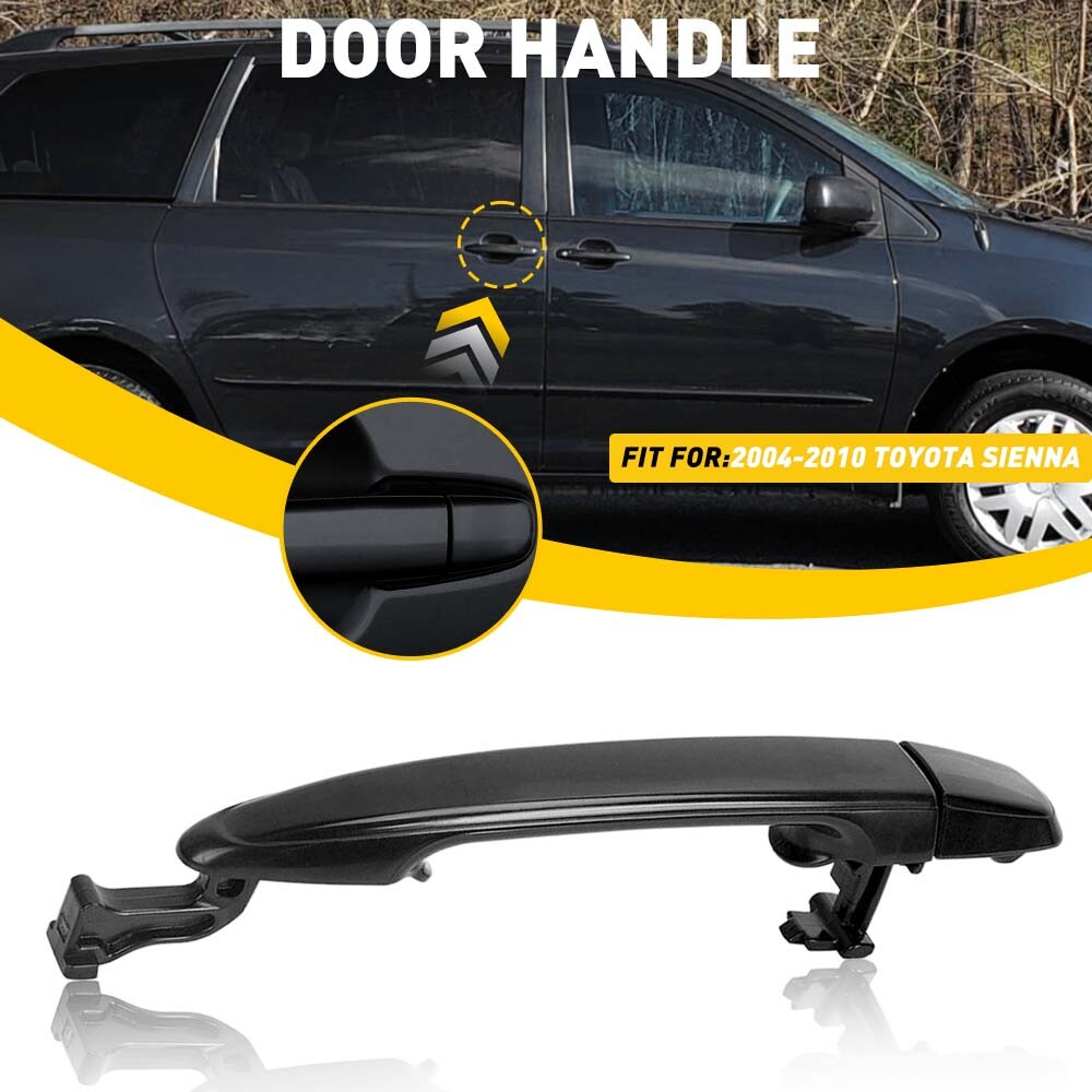 For 2004-2010 Sienna Toyota Rear Left Sliding Right Door Door Handle Black UO M