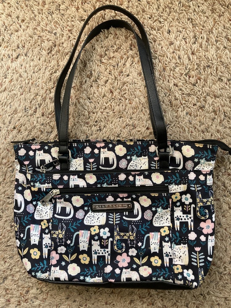 Lily Bloom Cat Multicolor Black Women's Shoulder Bag