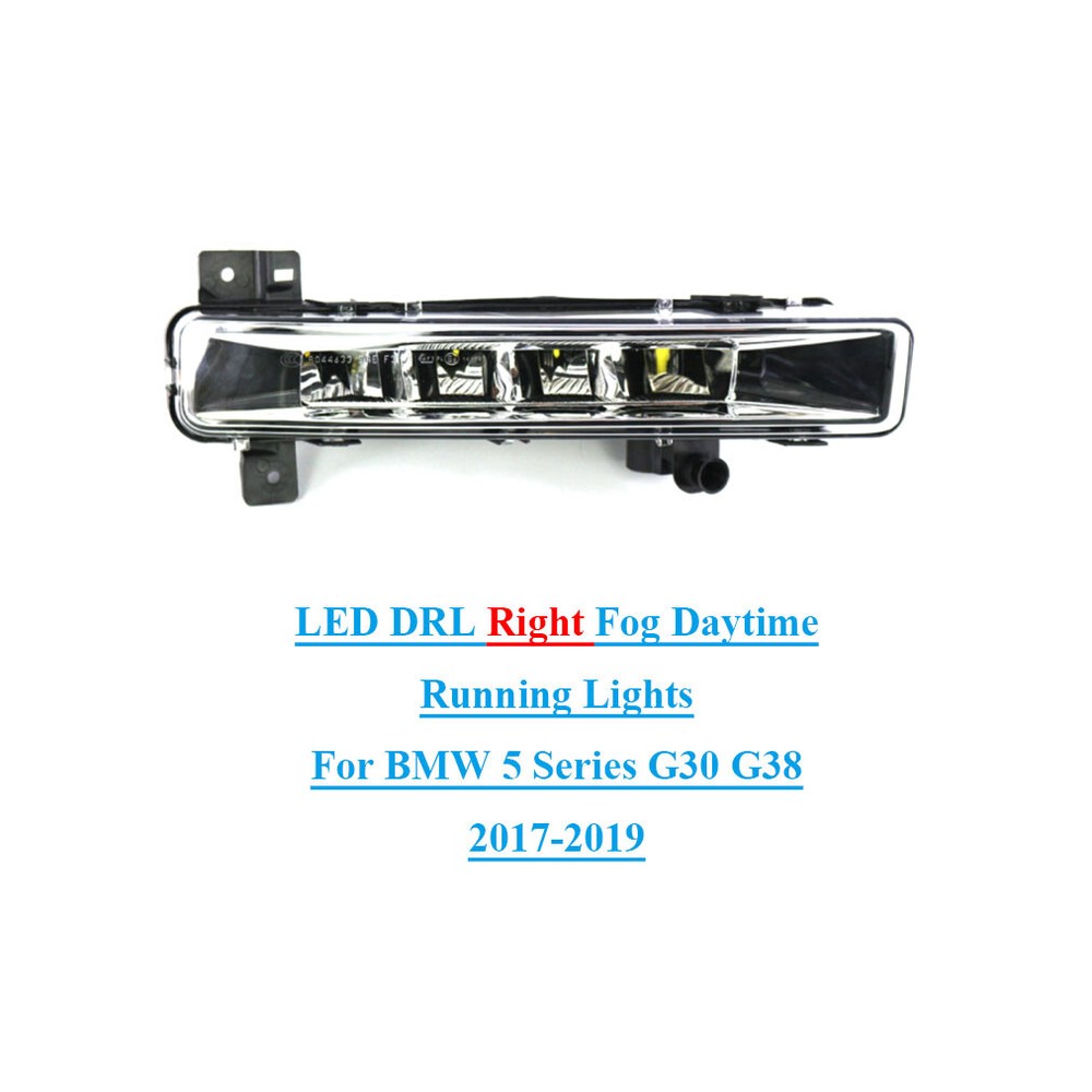 For BMW 5 Series G30 G38 17-19 LED DRL Car Front Right Fog Daytime Running Light