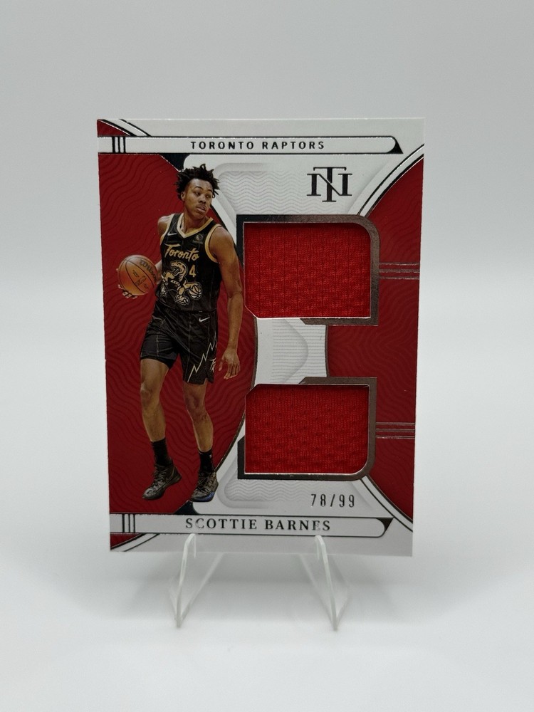 2022 Panini National Treasures Scottie Barnes with patch, No. RD-SBN