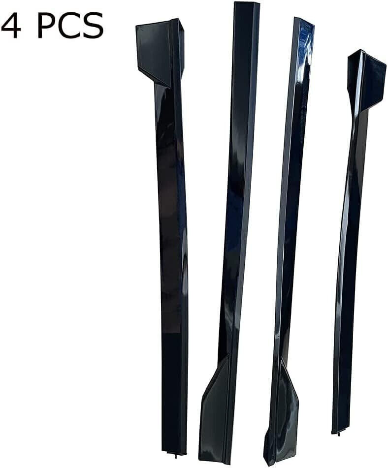 Side Skirts Extension Carbon Fiber Style For 2018-2022 Toyota Camry Left Right