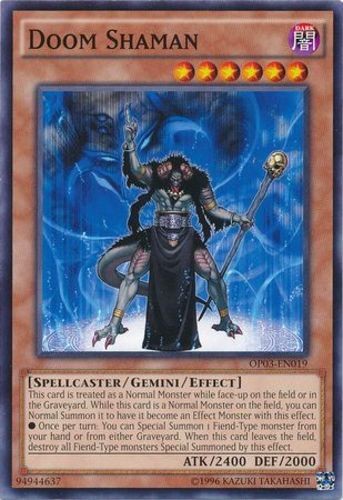 1 x Doom Shaman - OP03-EN019 - Common - Unlimited Edition Near Mint, English