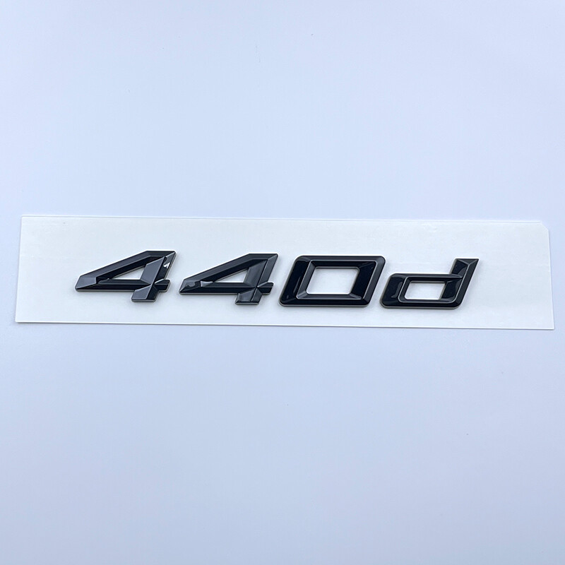 GLOSS BLACK 440d REAR LETTERING LID TRUNK BADGE EMBLEM Fits BMW F32 F33 4 SERIES