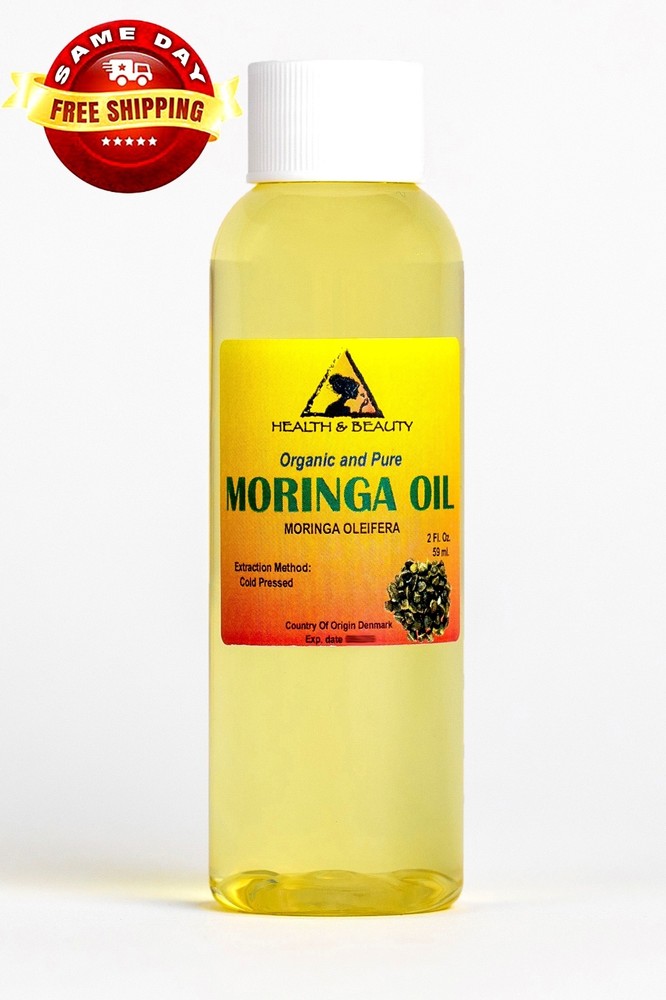 MORINGA OIL UNREFINED ORGANIC VIRGIN CARRIER COLD PRESSED NATURAL 100% PURE 2 OZ