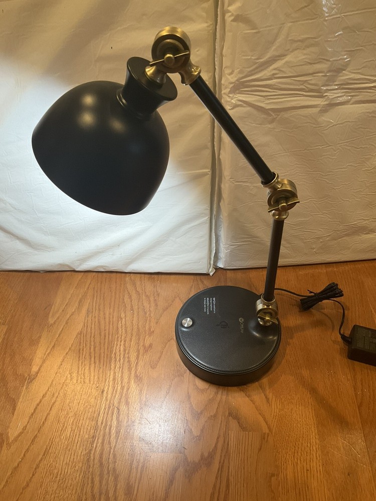 OttLite Wellness LED Table Lamp with Wireless Charging Base for Enhanced Comfort