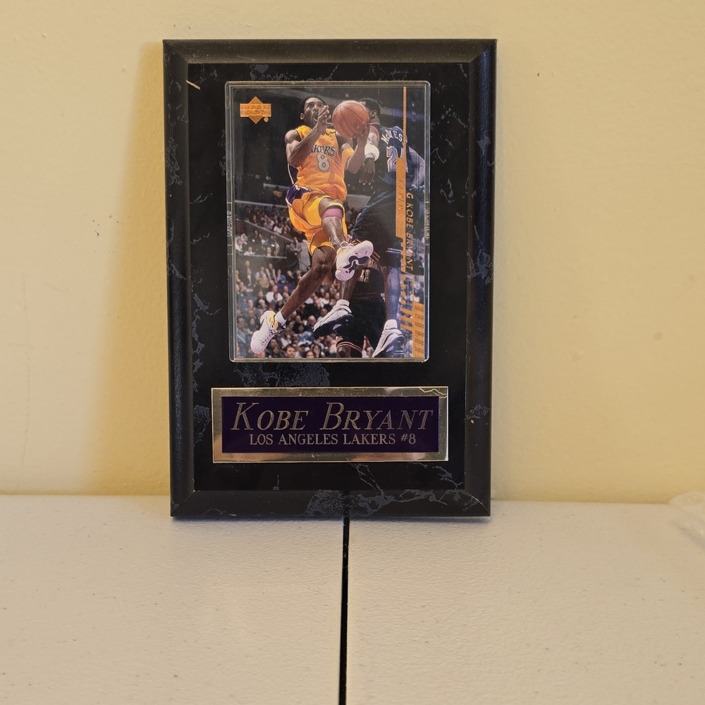 Kobe Bryant Los Angeles Lakers #8 Framed Plaque Marble Pattern Upper Deck Card