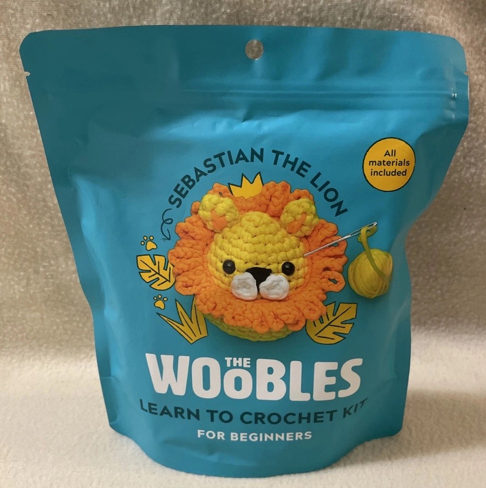 Sebastian The Lion Woobles Crochet Kit For Beginners Everything Included Crafts