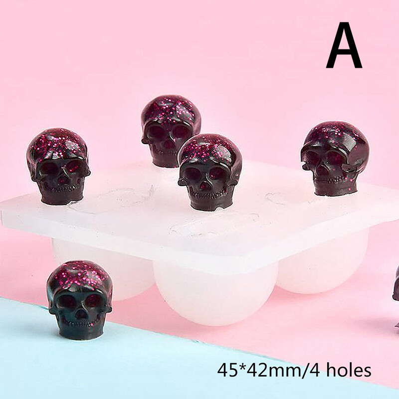 Skull and Bead Bracelet Silicone Mold for DIY Resin Jewelry