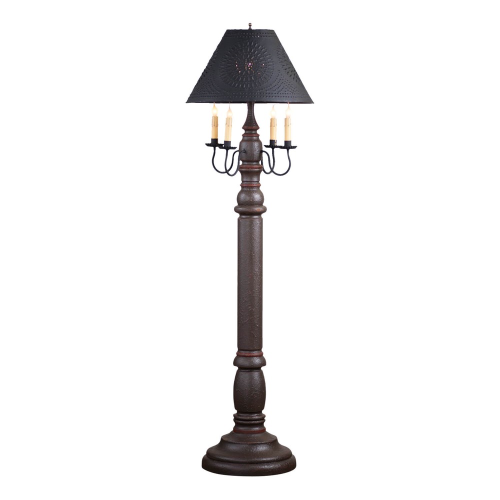 General James Floor Lamp Americana Espresso with Shade