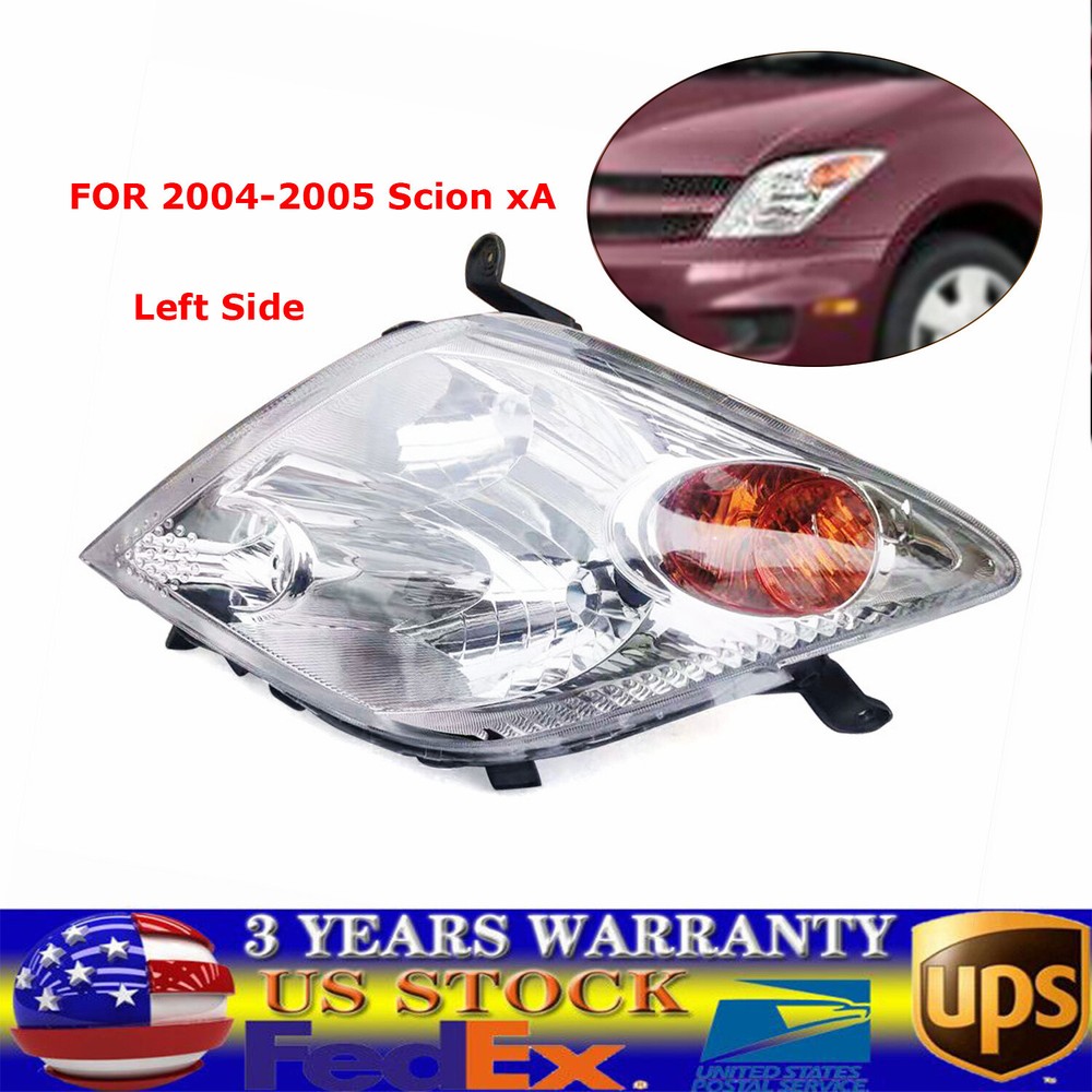 2004-2005 Scion xA Left Driver Side Halogen Headlight Assembly