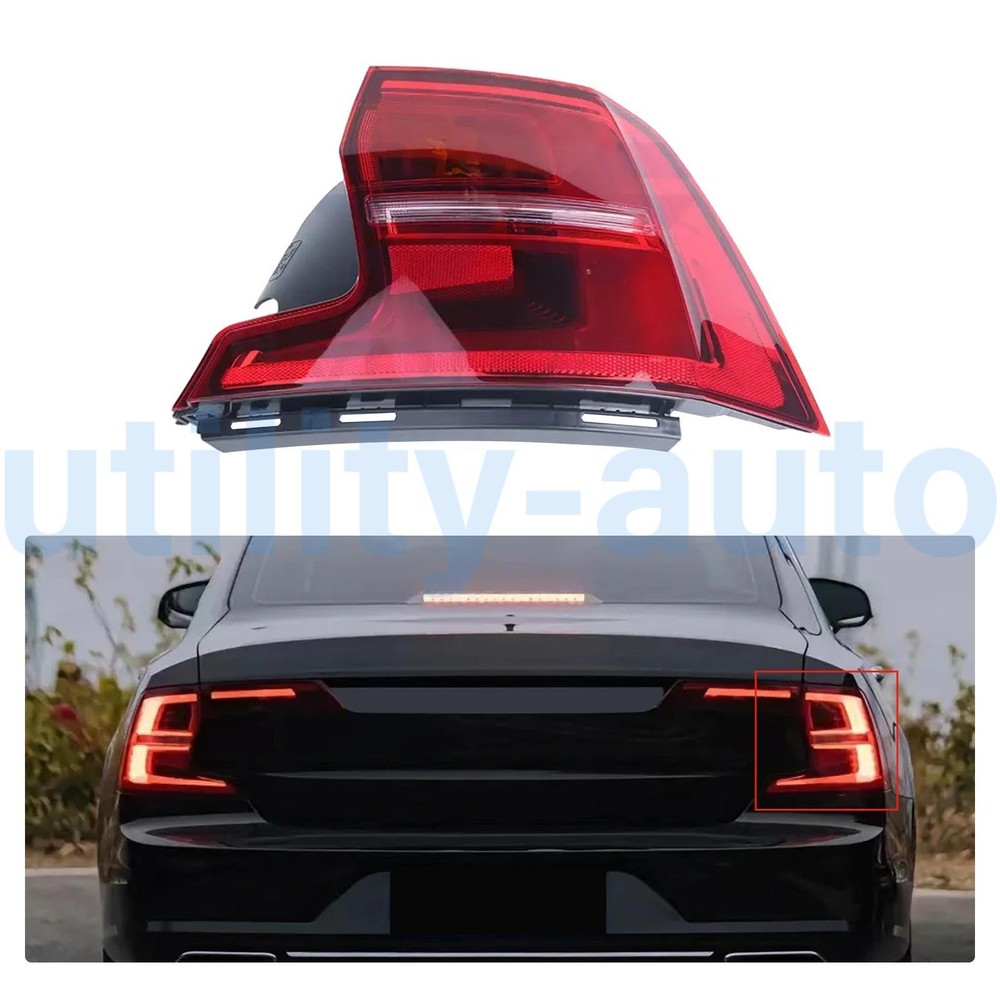 Volvo S90 2.0T 2019-2024 Right LED Red Tail Light Lamp 31698713