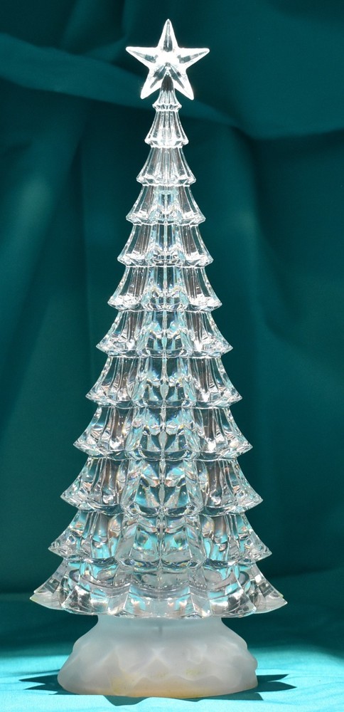 Starlight Collection Clear Christmas Tree LED Snowglobe With RGB Color Changing