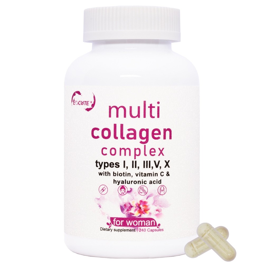 Type I, II, III, V, X Multi Collagen 240 Capsule Supplement for Women Men NEW