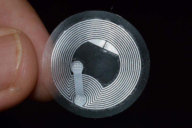 (5-25pcs) NTAG216 – NFC Transparent Label (Wet Inlay) RFID tag sticker 888 bytes