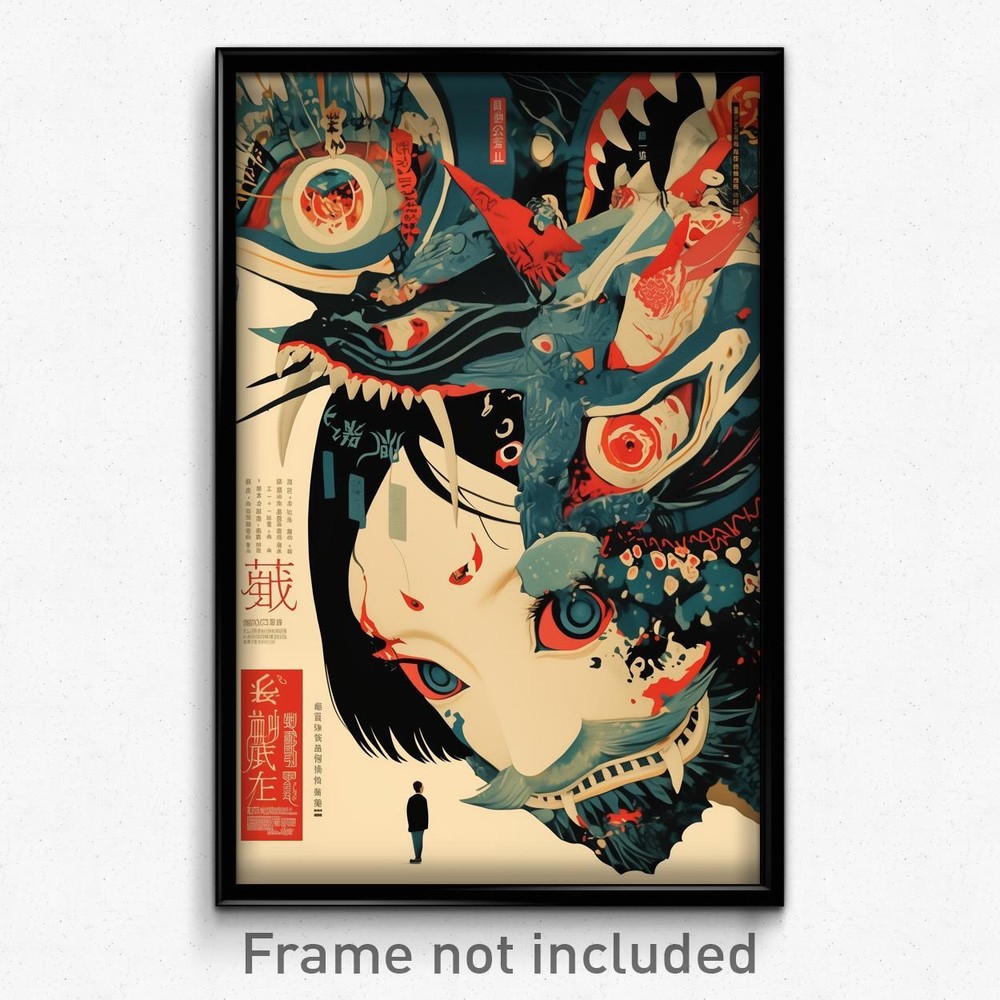 Vintage Vietnamese Movie Poster Black and White Arm Film Art Print