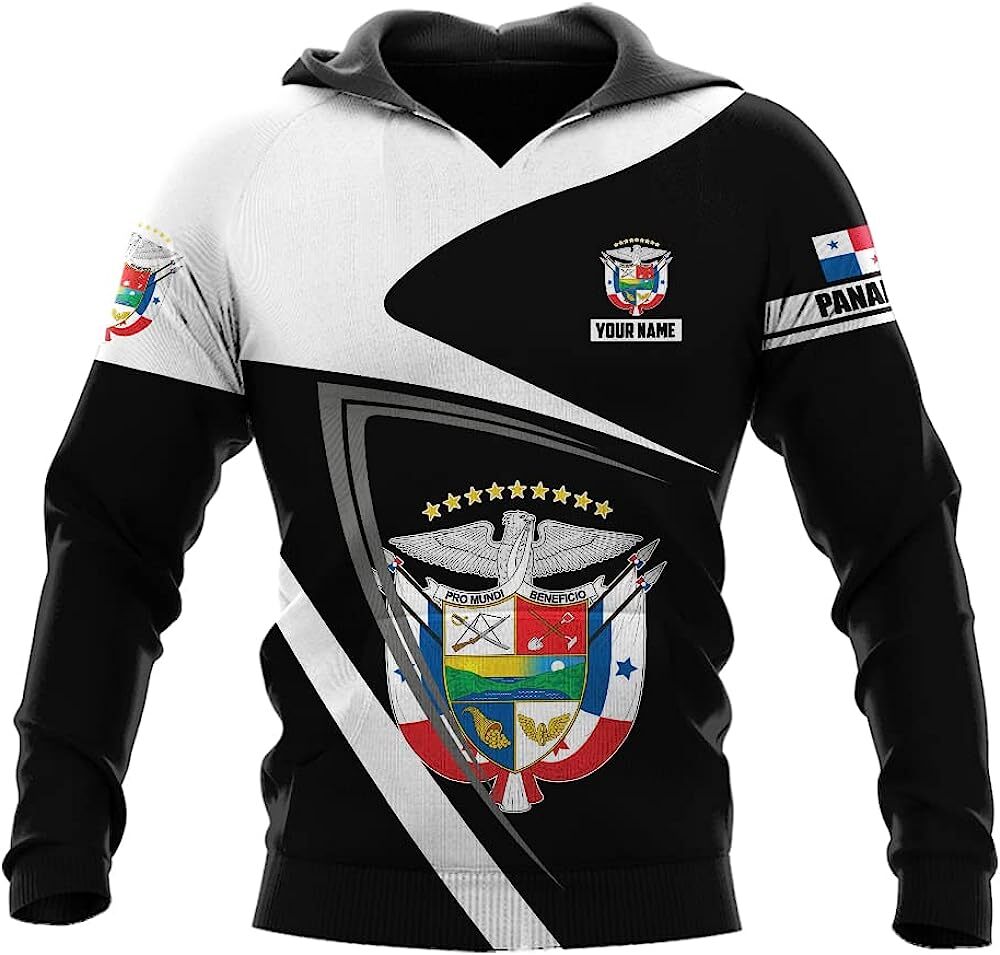 Personalized Panama Hoodie Camisa Panama Hombres Panama Hoodie Men & Women 3