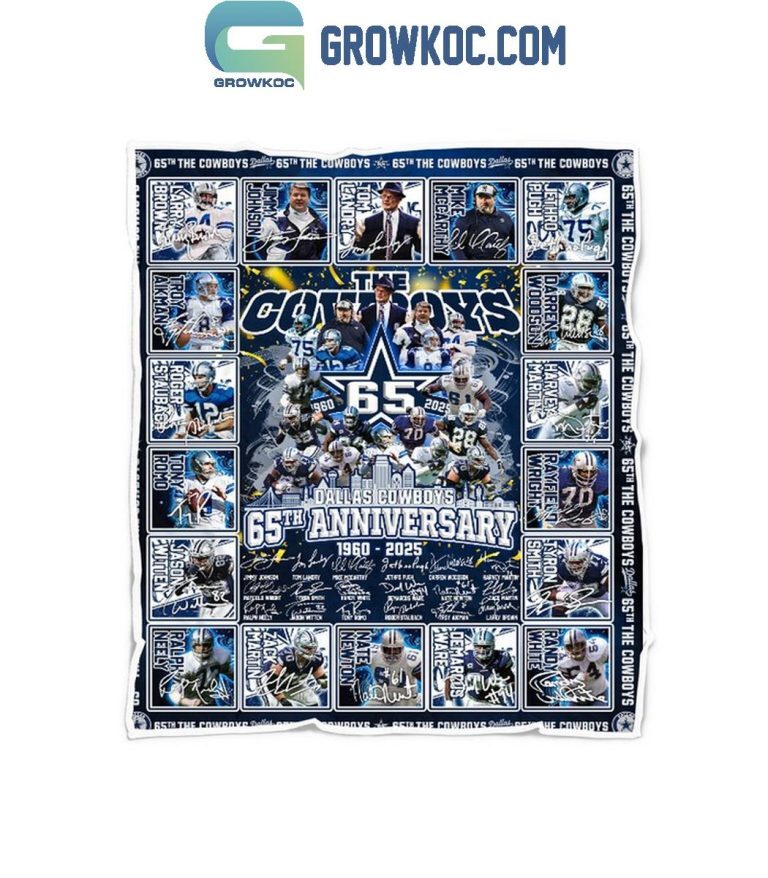 Dallas Cowboys The Cowboys 65th Anniversary 1960 2025 Sherpa Blanket Quilt
