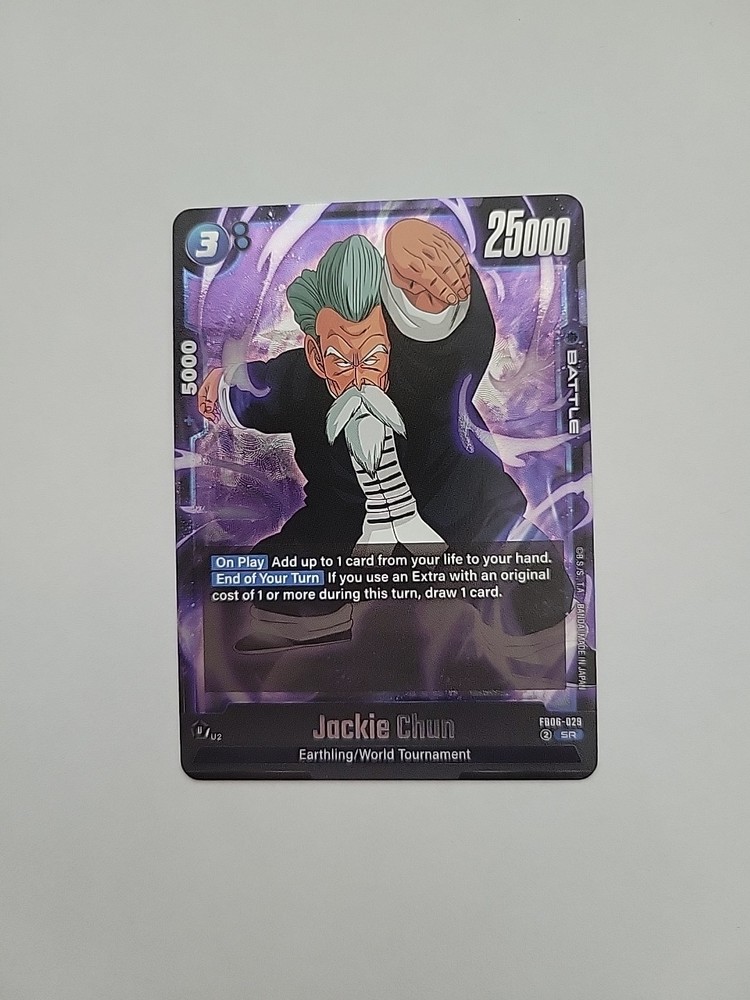 Dragon Ball Super Fusion World Jackie Chun SR FB06-029 Rivals Clash Card
