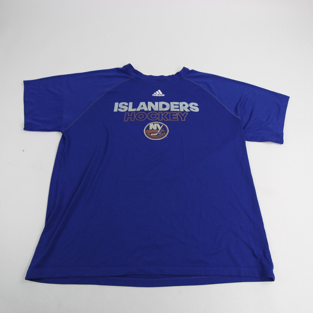 New York Islanders adidas Climalite Long Sleeve Shirt Men's Blue Used