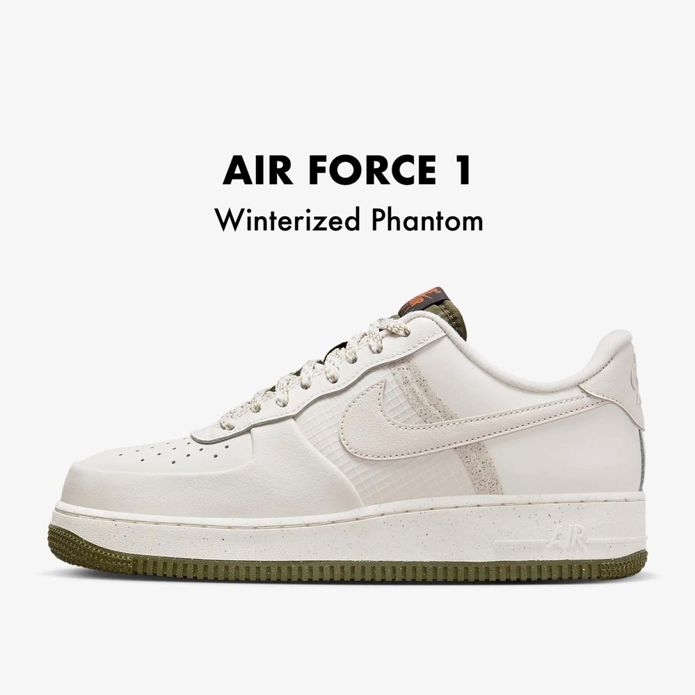 Nike Air Force 1 Low '07 LV8 Winterized Phantom Khaki Mens Sneakers 14