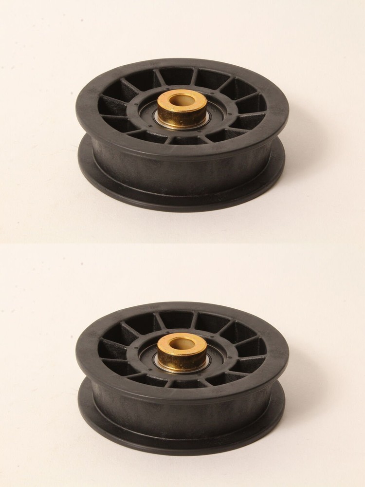 2 Pack Flat Idler Pulley Fits John Deere AM115459 LX172 LX178 LX277 LX288 Z225 Z245 Mower