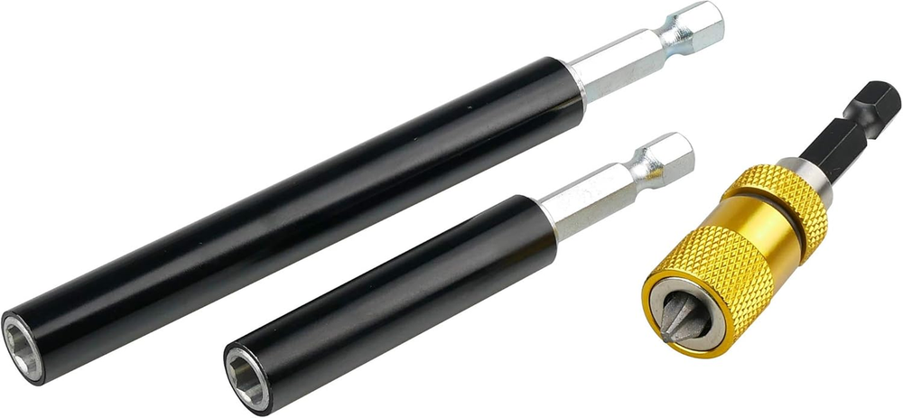 K406 Magnetic Bit Holder Set with Guide Sleeve and Adjustable Depth Magnetic Tip
