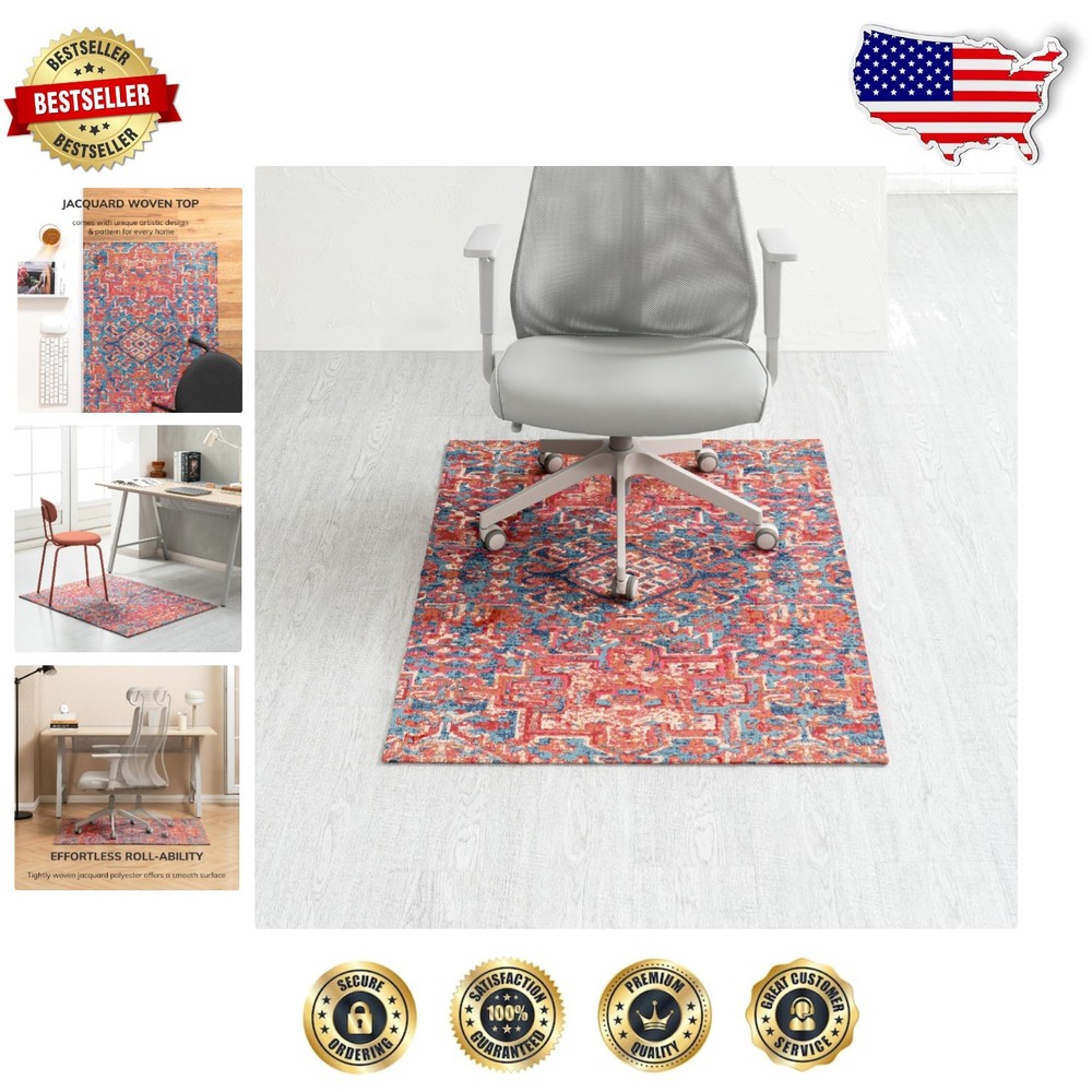 Rug'd Chairmat - 36 x 48 Anti-Slip Desk Mat for Carpets & Hard Surfaces