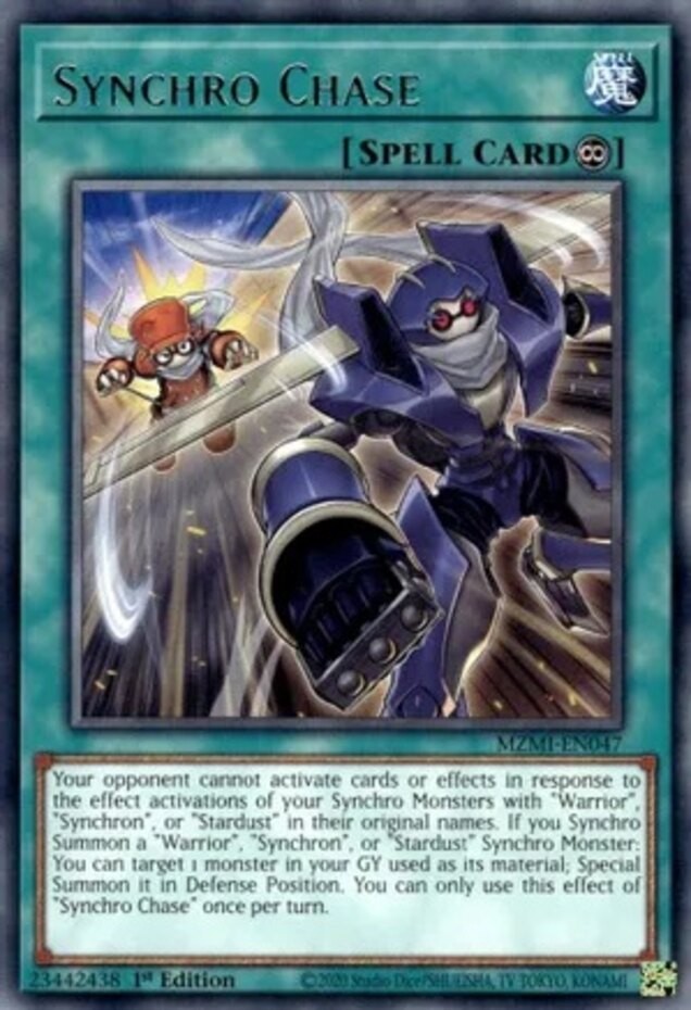 Synchro Chase MZMI-EN047 Rare 1st Edition Near Mint Yugioh Card