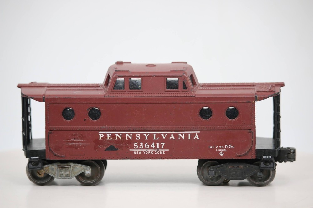 Lionel O Gauge 1:48 Pennsylvania Porthole Caboose NYC Zone Postwar 536417