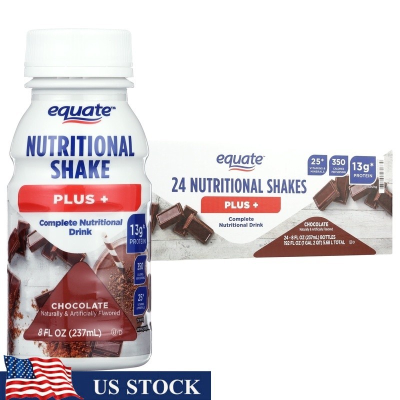 Nutritional Shake Chocolate Protein Drink Gluten Free 350 Cal 13g Protein New