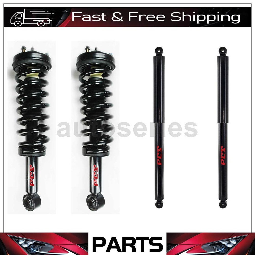 4 Front Rear Shock Absorber Strut and Coil Spring Fits 2009 Ford F-150