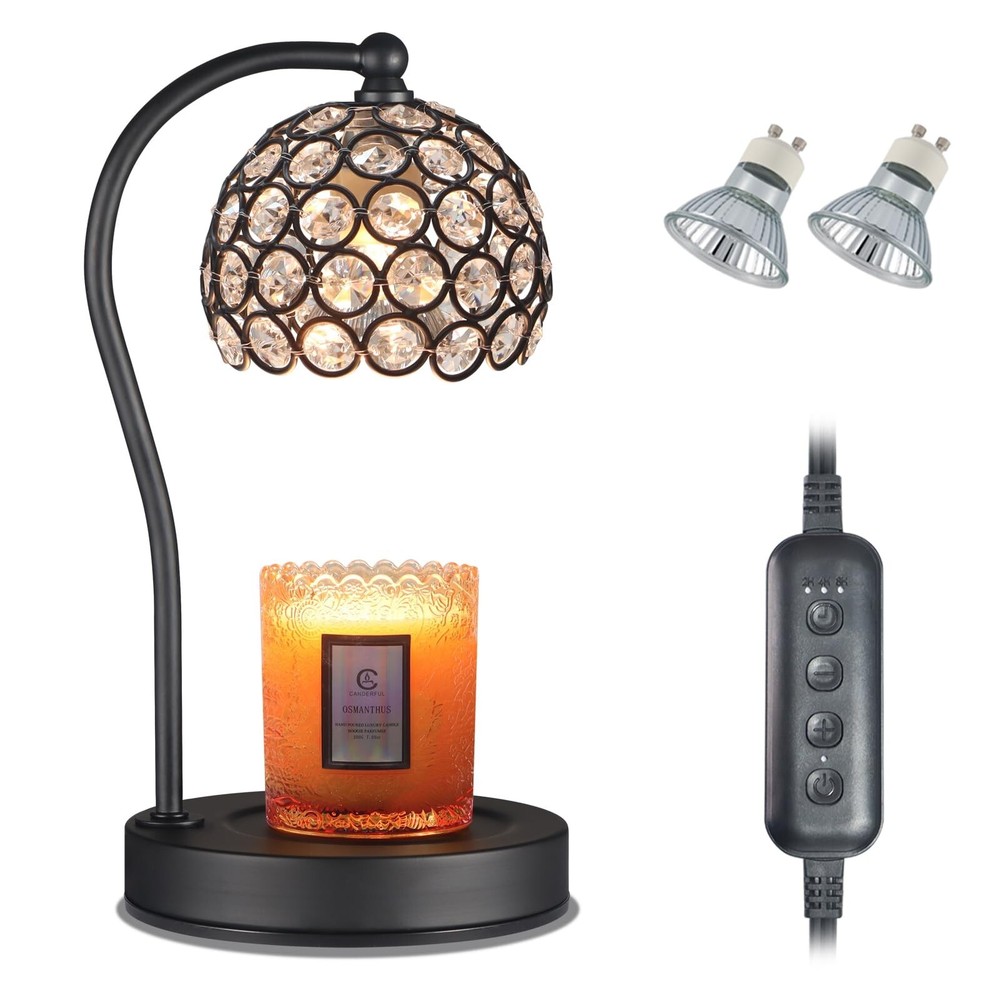 Dimmable Electric Candle Warmer Lamp with Timer for Wax Melts Home Decor