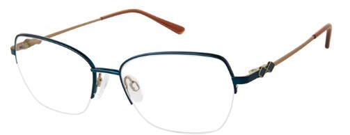 Aristar 18444 Women's Semi-Rimmed Square Eyeglasses Trendy Frame Design