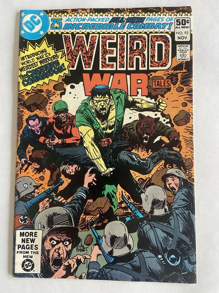 Weird War Tales #93 (1980) DC Comics 1st Creature Commandos Nice Eye Appeal