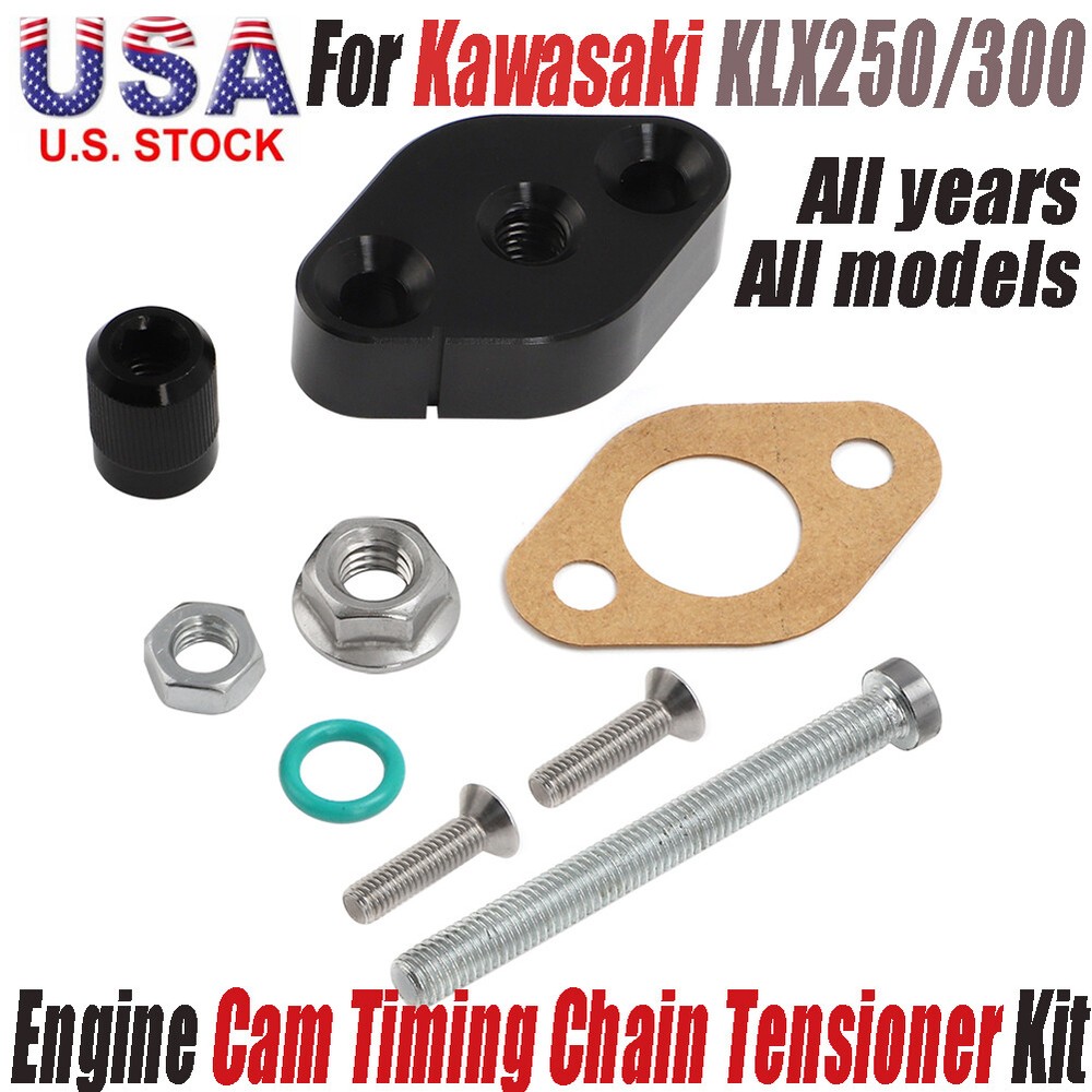 Engine Manual Cam Timing Chain Tensioner & Gasket For ALL Kawasaki KLX250 KLX300