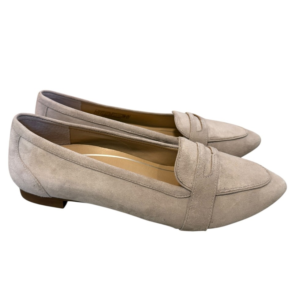 Vionic Savannah Suede Leather Blush Nude Slip On Comfort Loafers Shoes size 7