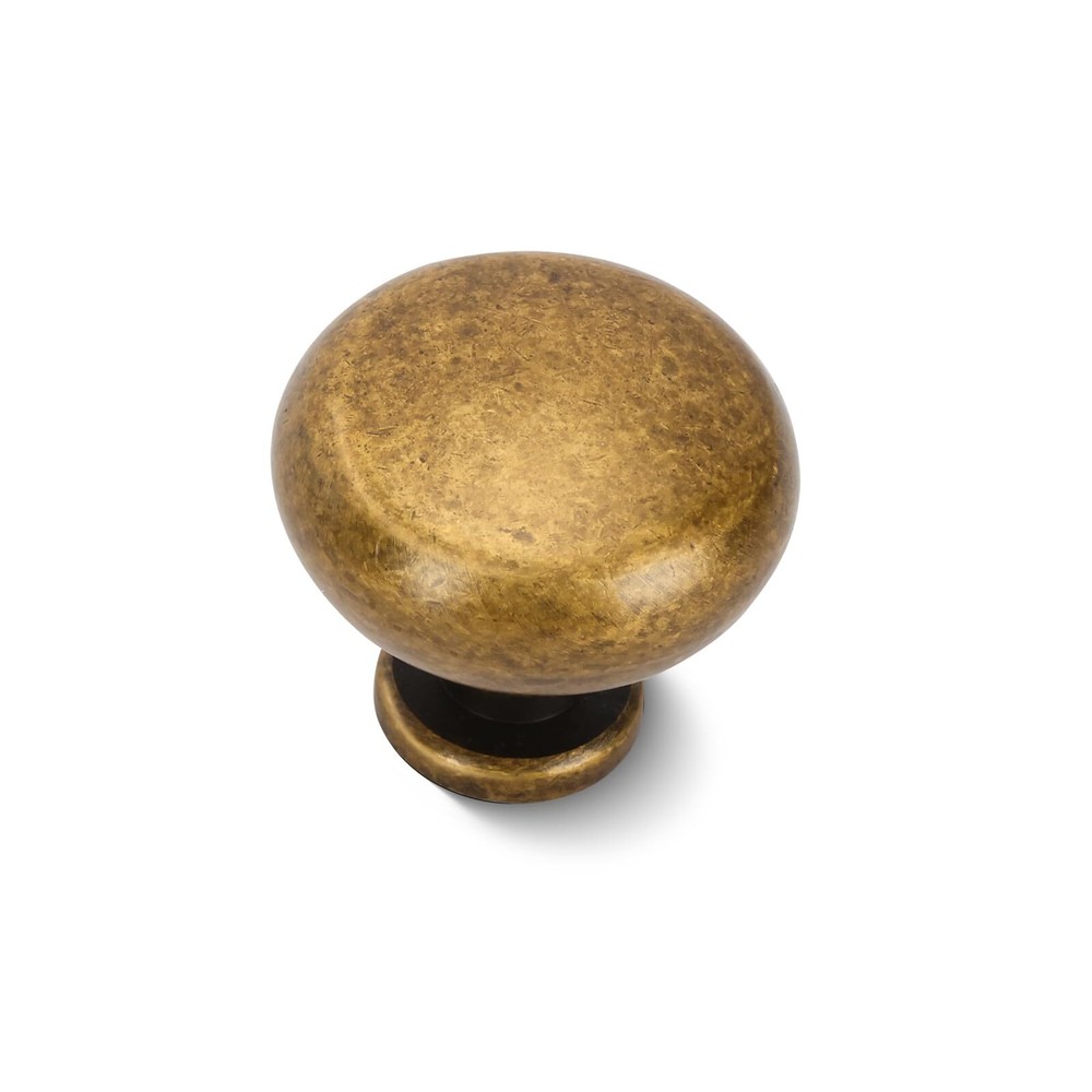 5-Pack Antique Brass Cabinet Knobs for Vintage Kitchen and Furniture Design