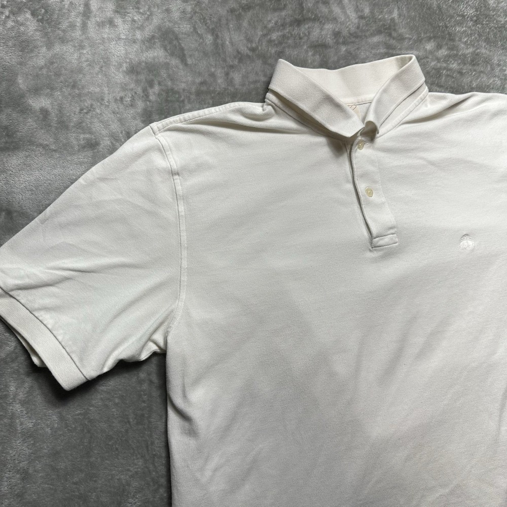 Brooks Brothers White Vintage Polo 346 Men's Short Sleeve Shirt XL