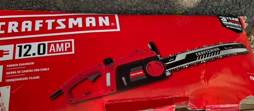 CRAFTSMAN Electric Chainsaw, 16 Inch, 12 Amp Corded (CMECS600)