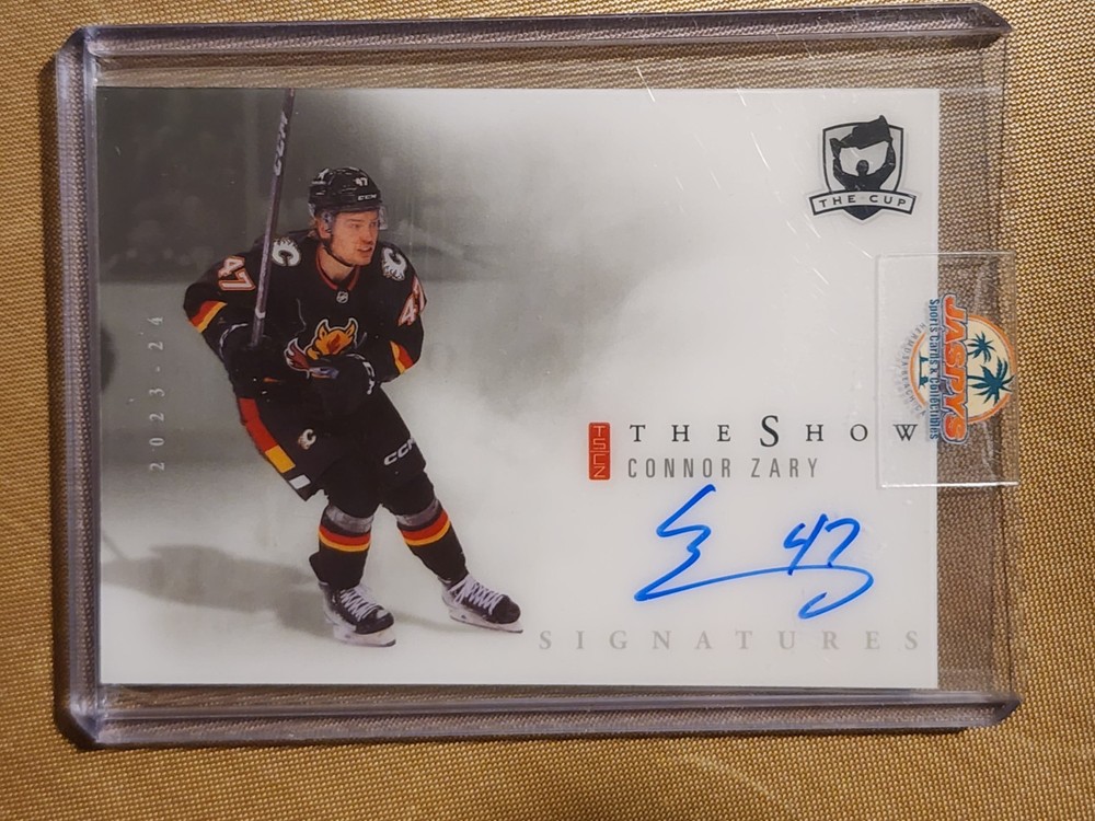 2023-24 Upper Deck The Cup Connor Zary The Show Auto Rookie Card SW-CZ