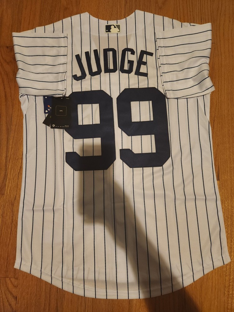 NWT men's customized yankees *99 aaron judge white *new stitched s-xxxl