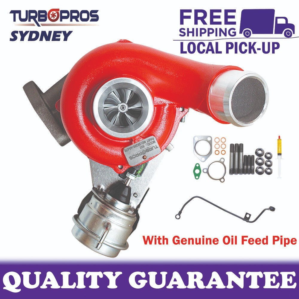GEN1 High Flow Turbo Charger + Genuine Oil Feed Pipe For Kia Sorento D4CB 2.5L