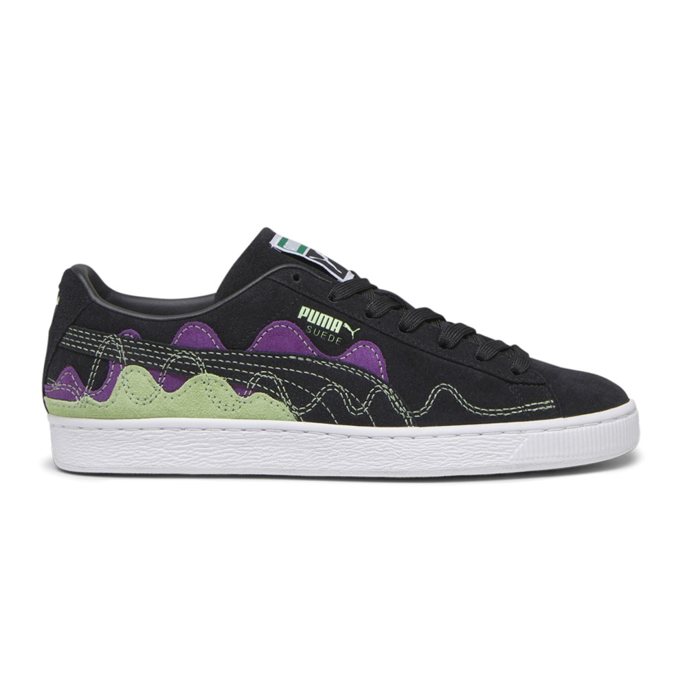 PUMA Suede Soundwave Mens Black Sneakers Casual Lace Up Shoes 39325701