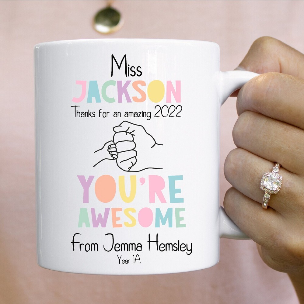 Female Teacher Gift Personalised Teacher Mug Teacher Appreciation Custom Teacher