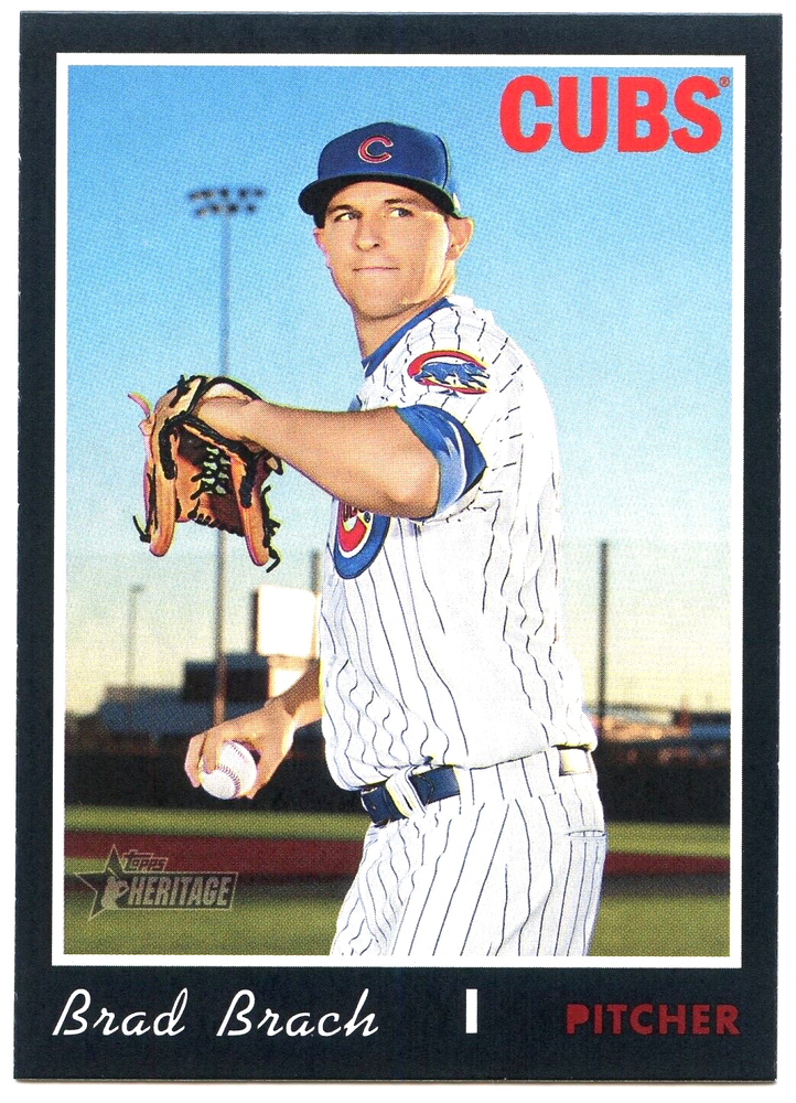 2019 Topps Heritage Brad Brach Black Border #588 -/50 - Chicago Cubs