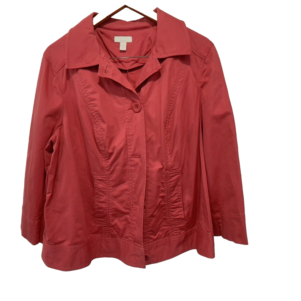 Charter Club Womens Salmon colored Jacket Size L