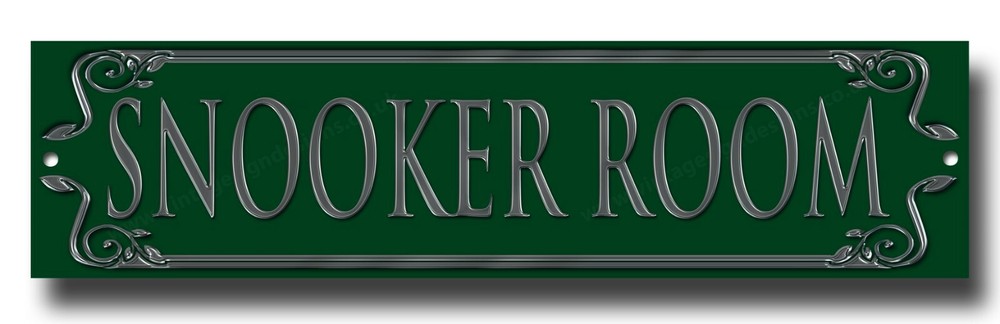 Vintage Snooker Room Metal Sign - 12