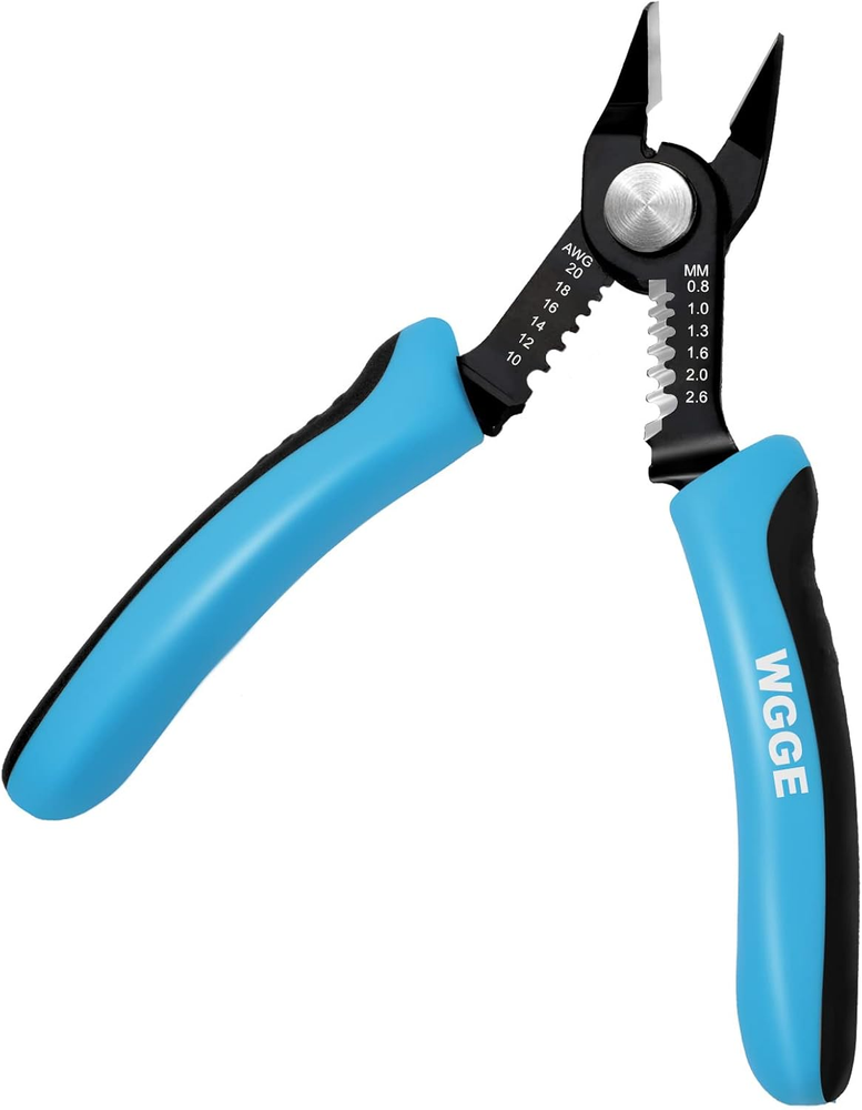 Precision Flush Cut Wire Pliers with Stripping & Cutting Function