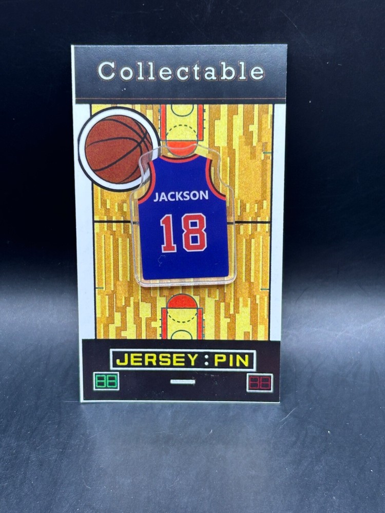 New York Knicks Phil Jackson Jersey Lapel Pin - Classic Collectable with Free Shipping