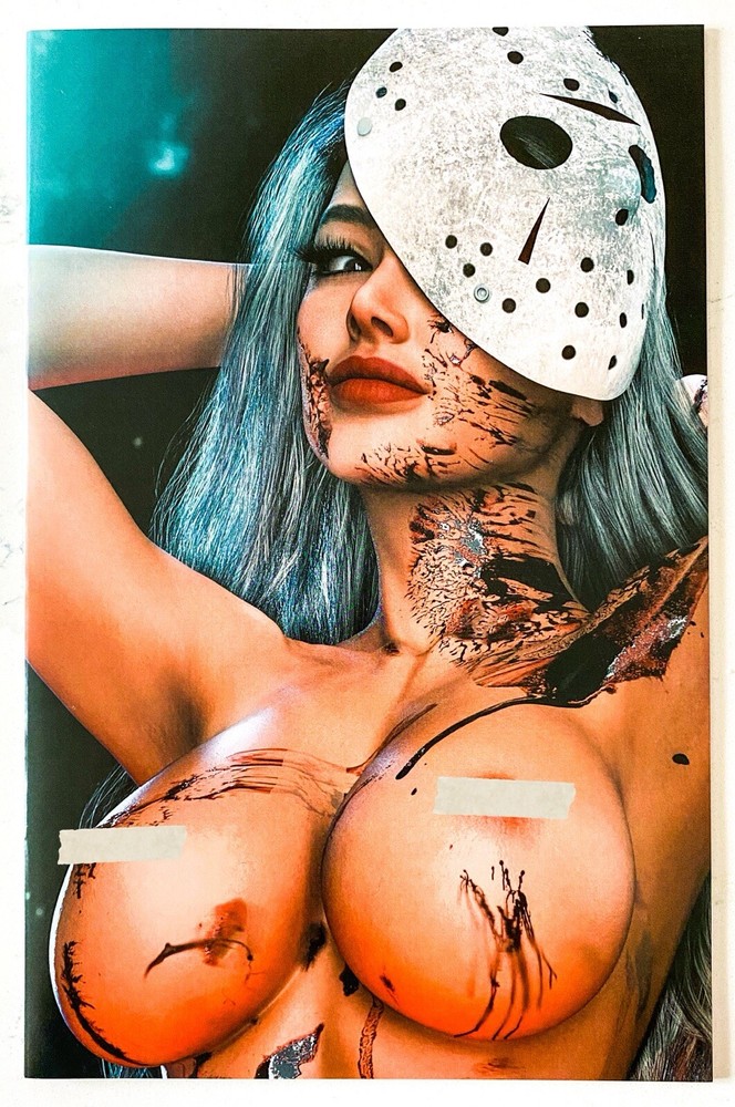 POWER HOUR #1 JASON VORHEES COSPLAY FULL NÜDE VIRGIN COVER FRIDAY THE 13TH